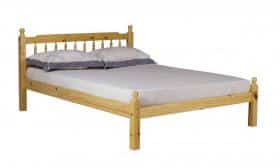 Spindle wooden bed frame